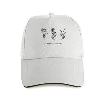 naujoji bžūp skrybėlę Harajuku Jokio Lietaus, Jokio Gėlės Moterims Harajuku Sodas Ūkio Beisbolo kepuraitę Balta Minkšta Ringspun Mergaičių Ponios