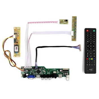 TV PC H DMI CVBS RF USB GARSO LCD Valdiklio plokštės T. V56.03 Dirbti LVDS sąsaja LCD Ekranas