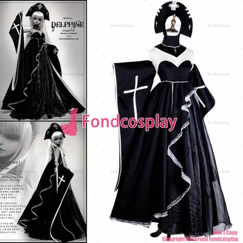 fondcosplay sd juoda medvilnės lėlės suknelė gothic punk cosplay Kostiumų cosplay kostiumų CD/TV[G1748]
