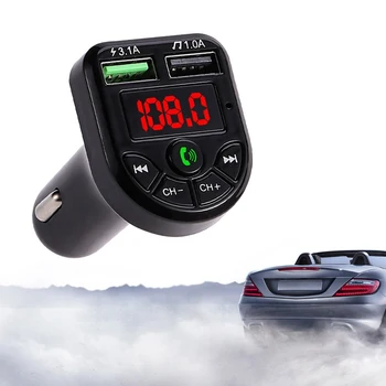 Car MP3 MP4 Grotuvas Universalus 3.1 LED Ekranas, Dvigubas USB Automobilinis Įkroviklis Mobilųjį Telefoną, Aliumininiai Automobilinis-Kroviklis Auto Musice Player