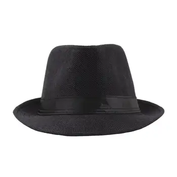 Fedora Skrybėlę Kvėpuojantis Džiazo Kepurė Panama Kepurė Vairininko Vasaros Paplūdimio Sunhat