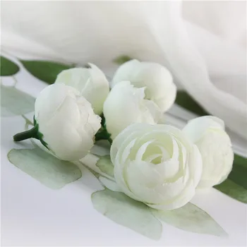 naujas 25pcs/daug rožių žiedų vadovas mažas pumpuras rose bract modeliavimas šilko gėlės dekoratyvinės Gėlės, Namų dekoracijas, Vestuvių Nuotrauka 2