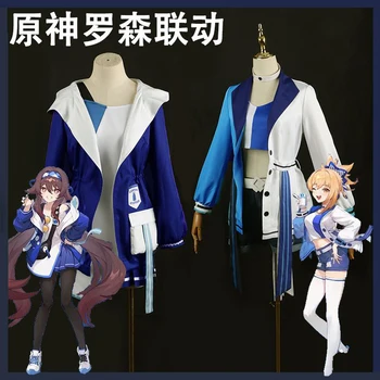 Sandėlyje Anime Genshin Poveikio Yoimiya Hutao Dienos Komplektus Vienodą Aprangą Cosplay Kostiumų Žema Kaina Helovinas Fancy Dress Šalis