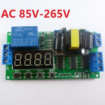 AC 85-220V 110V, 220V Skaitmeninės Vamzdis Multi-funkcija Vėlinimo Relė Laiko Laikmatis LED Jungiklis PLC 
