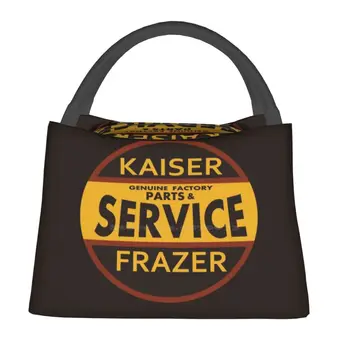 Kaiser Frazer, Patvirtinta Paslaugų Derliaus Ženklas (Ruda), Šilumos Aušintuvas Nešti Izoliuoti Pietūs Maišą Senovinių Retro Automobilių Benzinas