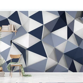 freskos sienos dokumentų namų dekoro Užsakymą tapetai Šiuolaikinės minimalistinės kūrybos geometrinis diamond trimatis modelis, backgr