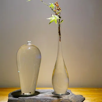 Japonijos Vaza Skaidresnė Zen Meno Sritį Naujas Kinijos Namų Puošybai Aukštos Boro Silicio Gėlių Aranžuotojas Hydroponic