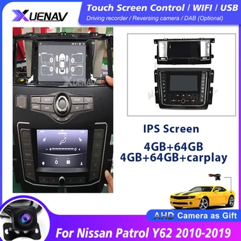 Automagnetolos, GPS navigacijos, multimedijos grotuvo Nissan Patrol Y62 2010-2019 automobilių žaidėjas autoradio galvos vienetas