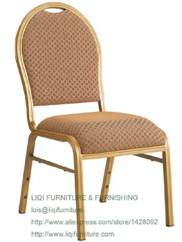 Didmeninė Kokybės Stiprus Krioklys Sėdynė Aliuminio Krovimas Valgomojo Kėdės LQ-L2021 Nuotrauka 2