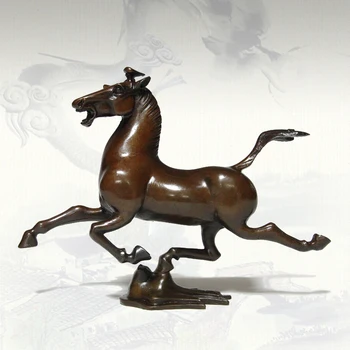 GERIAUSIA Verslo dovana - Namų biuro efektyvių Talismanas Talismanas Pinigų Skolinimosi GERAI Pasisekė flying horse Bronzos meno statula