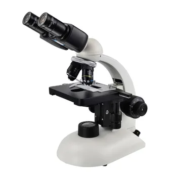 Vertikaliai Biologinis Mikroskopas Žiūronų Galvos 40X -1000X Mokyklų ir Ligoninių Lab