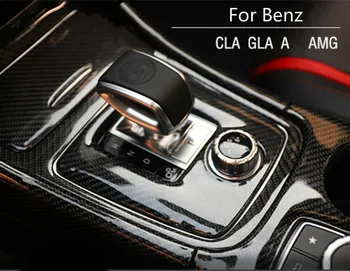 Mercedes benz GLA GLC 45 AMG Nekilnojamojo anglies pluošto rinkinį interjero lipdukai anglies pluošto interjero pakeitimo Nuotrauka 2