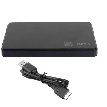 Naujos USB 3.0 5Gbps 2.5 colių Hdd Case SATA Išorinis Talpyklos HDD SSD Kietąjį Diską Atveju Langelį KOMPIUTERIO Išorinį Kietąjį Diską Atveju