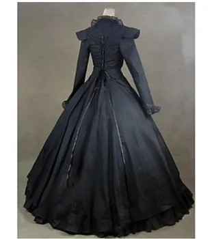 Viktorijos Viduramžių Kostiumų Moterų Suknelė Šalies Kostiumų Maskuotis Derliaus Cosplay suknelė Nuotrauka 2