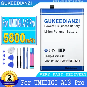 GUKEEDIANZI Bateriją A13 Pro (A13S) 5800mAh Už UMIDIGI A13 Pro A13Pro Mobiele Telefono Batteria + Nemokamas Įrankiai