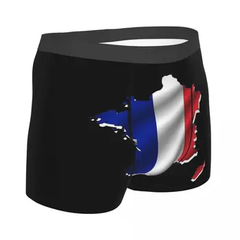 Prancūzijos vėliava vyriškos Kelnaitės Prancūzijos Vėliavos Žemėlapis Vyrų Boksininkas Apatiniai Medvilnės Vyrų Didelio Dydžio Siuntos, Minkštas Nuotrauka 2