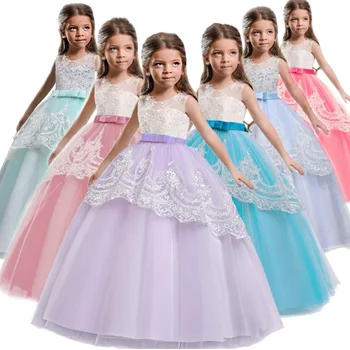 2020 naujas mados vaikiški drabužiai, Vaikų suknelė vestuvių gėlių mergaitė princesė suknelė