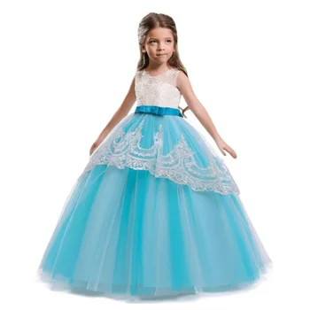 2020 naujas mados vaikiški drabužiai, Vaikų suknelė vestuvių gėlių mergaitė princesė suknelė Nuotrauka 2