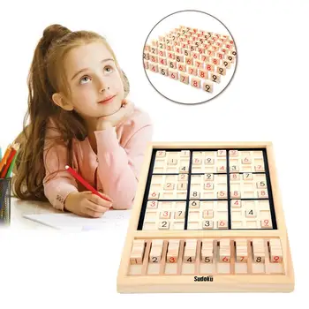 Švietimo Žvalgybos Dėlionės, Mediniai Žaislai, stalo Žaidimai Montessori Mediniai Sudoku, Šachmatai Tėvų-vaikų Žaidimo Įspūdį Jiugongge Žaislai Nuotrauka 2