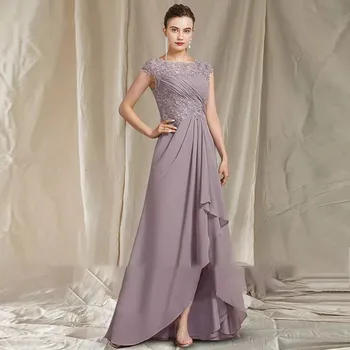 2022 Elegantiškas Šifono Motina Nuotakos Suknelės Trumpos Priekinės Ilgą Šifono Vakaro Suknelės, Vestuvių Svečių Suknelė Užsakymą
