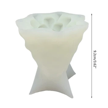 1 Vnt Sawtooth Kalėdų Eglutė 3D Formos Žvakė Epoksidinės Dervos Pelėsių Aromaterapija Tinkas Silikono Forma 
