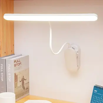 LED Stalo Lempa Akių Apsauga Rechareable 3 Rūšių Tolygus Pritemdomi Miegamojo Lovos LED Lanksčia Gooseneck Įrašą Stalo Lempa