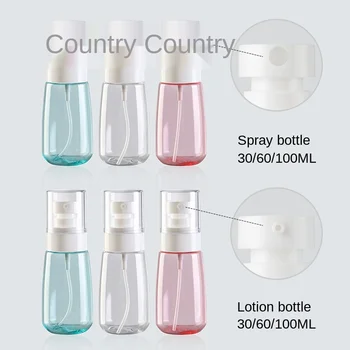 Kelionės sub-išpilstymo smulkaus purškimo butelis, nešiojamų skaidrus bauda rūkas tonerio losjonas odos priežiūros produktus tuščias butelis purškimo butelis Nuotrauka 2
