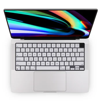 Redlai Silikono Klaviatūra Odos Viršelis MacBook Air 13 M2 Chip 2022 A2681 Pro 14 A2442 M1 Pro 16 A2485 M1 Pro Max2021 JAV Versija