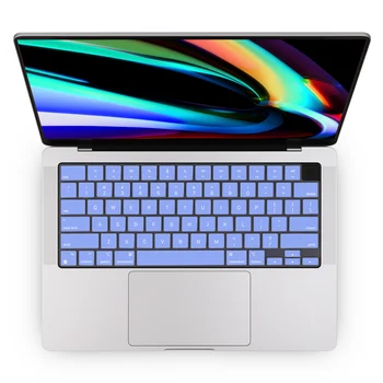 Redlai Silikono Klaviatūra Odos Viršelis MacBook Air 13 M2 Chip 2022 A2681 Pro 14 A2442 M1 Pro 16 A2485 M1 Pro Max2021 JAV Versija Nuotrauka 2