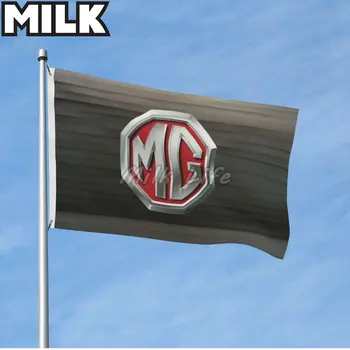 Dvipusis Spausdinimas MG Automobilio Logotipas Vėliava su Sandariklio dangtis, Lauko ir vidaus Reklama, Vėliavos, Garažas Namų Kavinė Baras Baras Dekoras Nuotrauka 2