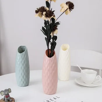 21cm*7cm dydžio plastiko vaza Imitacija Keraminių Gėlių vaza&plastikinių gėlių vaza namų puošybai