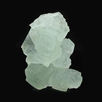 Natūralus šviesiai žalios spalvos fluorito egzempliorių sustiprino pilnas Palaimos mineralinių kristalų mokymo egzempliorių Kistler kolekcijos
