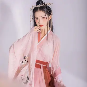 2022 Senovės Kinų Kostiumas Moterims Tradicinės Kinų Šokių Drabužiai Moterims Hanfu Suknelė Rytų Stiliaus Šokių Drabužiai Nuotrauka 2