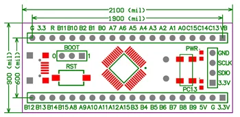 Pagrindinė Valdybos Cortex M3 Gd32f130c8t6 Pakeičia STM32 su Mažiausia Sistemos Plėtros Valdybos Gd32f130 Nuotrauka 2