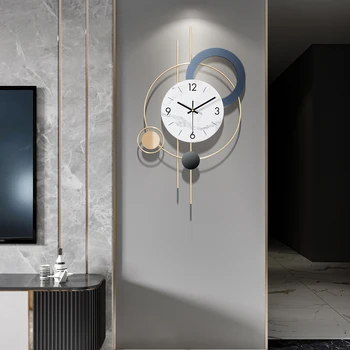 Šiaurės Prabangus Sieninis Laikrodis Modernus Dizainas Ir Tylus Mechanizmas Metalo Kūrybos Paprastas Sieninis Laikrodis Kambarį Reloj De Sumalti Namų Dekoro 5