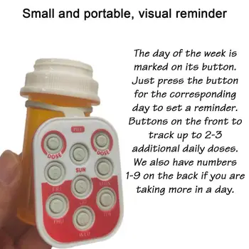 Tabletes Tracker Daugkartinio Naudojimo Vaistų Dozės Tracker Dauguma Butelių Sveikatos Vaistus Tracker & Tabletes Priminimas Vaizdinis Priminimas Puikus Nuotrauka 2