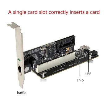 PCI-E Dual PCI Expansion Card PCI-E Adapterį Kortelės Priežiūros Filmavimo Kontrolės Kortelės Novatoriškų Garso plokštė Nuotrauka 2