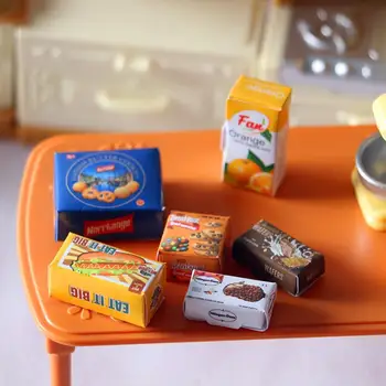 Miniatiūrinės Maisto Atveju Dekoratyvinis Gražus Nešiojamas Lėlių Dribsnių Pakelių Dėžutę