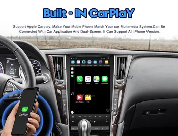 2din Android automobilio radijo, GPS navigacija Infiniti Q50 Q50L 2012-2020 m. su ekrano DVD multimedia player auto automobilis stereo PX6 Nuotrauka 2