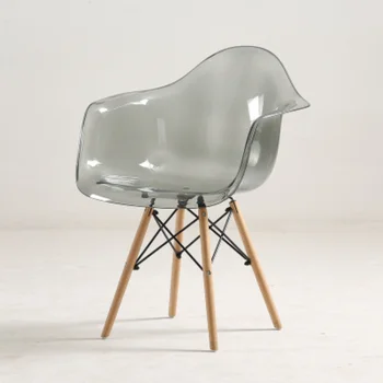 Skaidrus Šiaurės šalių Mados Valgomojo Kėdė Plastiko Kūrybinio Laisvalaikio Kavos Kėdė Atskirų Fotelis Muebles Namų Baldai AA55