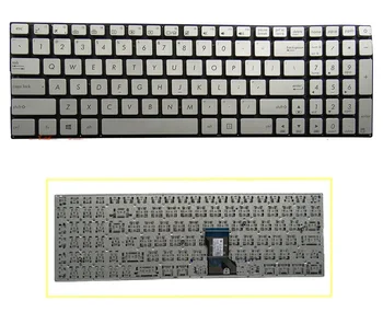SSEA Naujas JAV Klaviatūros ASUS UX501 UX501JW UX501VM N501 N501J nešiojamas sidabro Klaviatūra be rėmelio