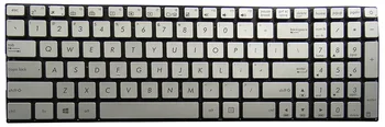SSEA Naujas JAV Klaviatūros ASUS UX501 UX501JW UX501VM N501 N501J nešiojamas sidabro Klaviatūra be rėmelio Nuotrauka 2