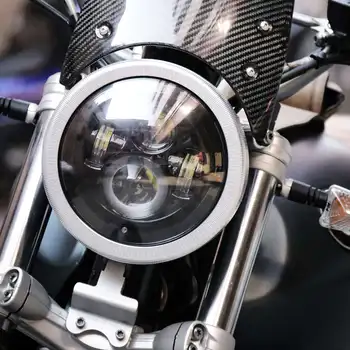 Motociklo 7inch Sprogo priekinis žibintas Apdailos Žiedas Apima CNC Aliuminio Spidometras Gabarito Žibinto Šviesos Žiedas-BMW R Devynių T A Nuotrauka 2