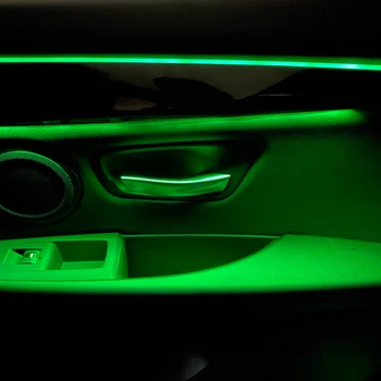 Automobilio Interjeras NR Atmosfera Šviesos diodų (LED) Lempos Kelių Spalvų Automobilį Aplinkos Auto Apšvietimo Sistema X1