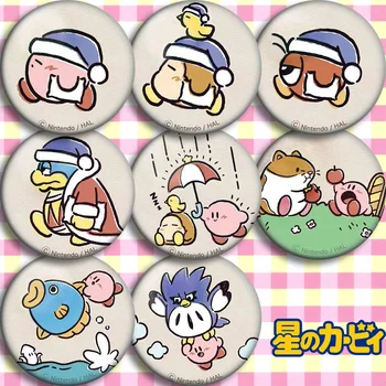 Kirby Sagė Mielas Animacinių filmų Sagės Anime Duomenys Kirby Krypavimas Dee Doo Animacinių filmų Ženkliukų Segtukus Vaikams Gimtadienio Žaislai, Dovanos