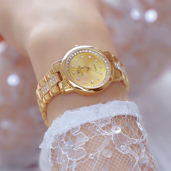 Moterų Laikrodžiai Prabangos Prekės ženklo Mados Suknelė Moterų Laikrodžiai Rose Aukso kalnų krištolas Ponios Laikrodžiai 2022 Relogio Feminino