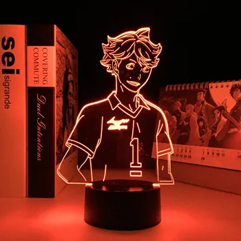 Toru Oikawa, Miegamojo Dekoro Gimtadienio Baterija naktinė lempa Kalėdų Dovana Manga Haikyu 3D Naktį Lempos Anime LED Šviesos