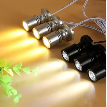 5vnt/daug RGB LED Prožektorius Paviršiaus 3W Mini led spot light lubų Žemyn apšvietimo Pritemdomi Kabineto Lempos Spinta lemputė AC85-265V