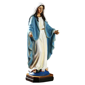 Mergelės Marijos Statula Namų Dekoro Dervos Statulėlės Biuro Puošmena