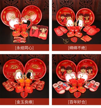 Raudona Vestuvių Dekoravimas Laimingas Vestuvių Kinų Stiliaus 